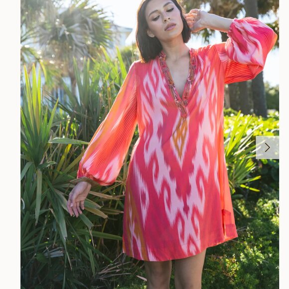 NWT Figue Rylene Dress Sunset Coral - Size XS - Picture 1 of 17